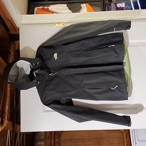 North Face dark grey windbreaker / rain jacket